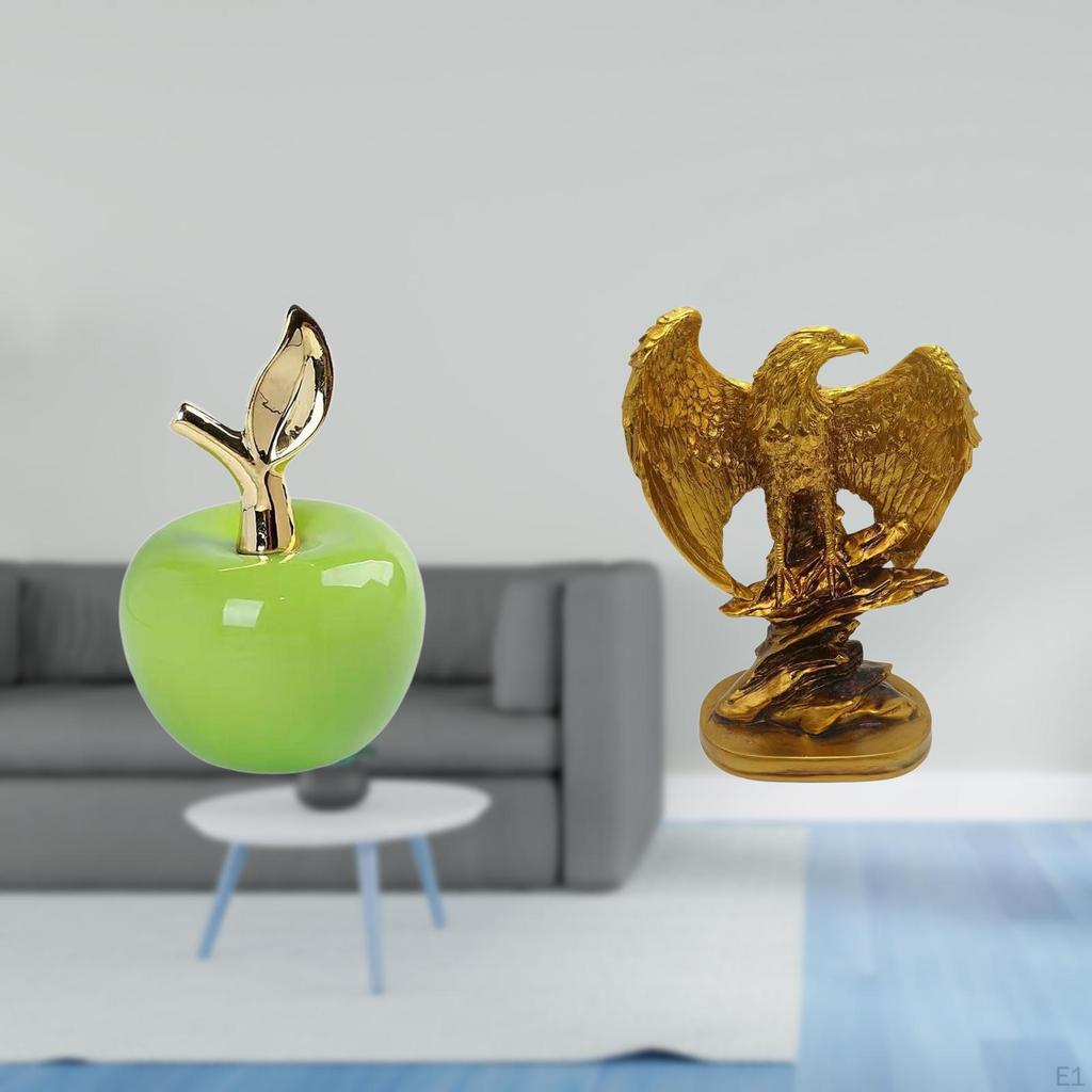 Ceramic Fruit And Sculpture Ornament Artwork for Home Cafe Study Room Office Bookshelves Dining