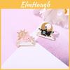 Adorable Anime Cartoon Couple Brooches Unique Animal Design Fashionable Accessories