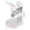 Bookends 2 pcs Silver 21.5 x 15.5 x 20 cm Aluminum
