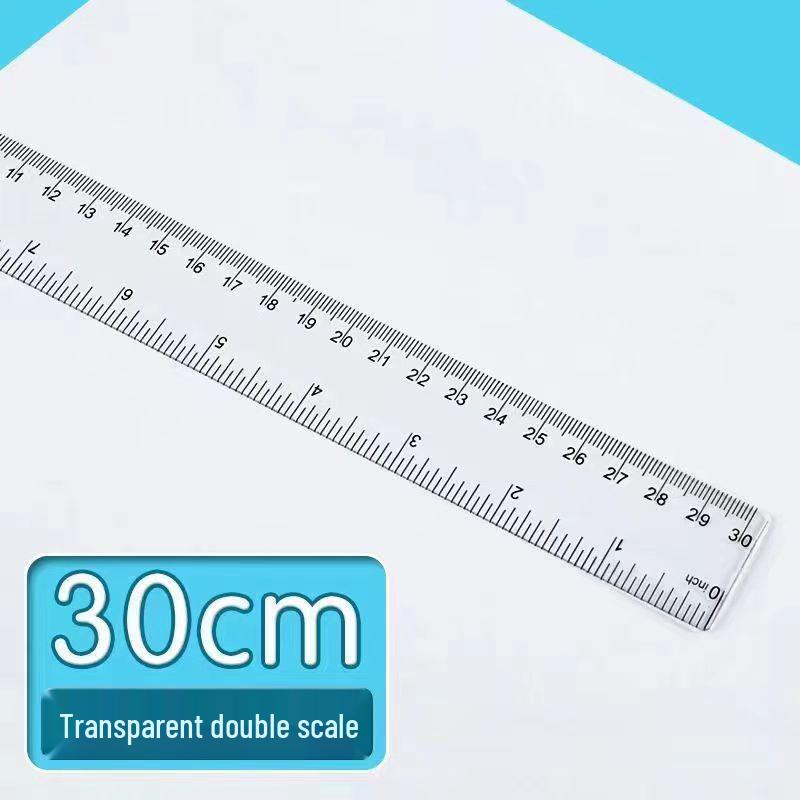 

Набор прозрачных пластиковых линеек - 15/20/30 см измерительные инструменты для студентов и офисного использования 1 Piece