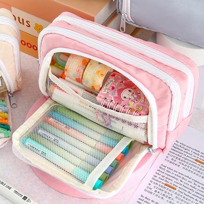 Kawaii Federmäppchen Großes Fassungsvermögen Ästhetische Stifttasche Haltertasche Kinder Federmäppchen Schule Bürobedarf Koreanische Schreibwaren