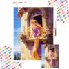 Diamond Painting 5D DIY Full Circle Diamond Painting Kit Rapunzel Home Bedroom Wall Decor Crafts