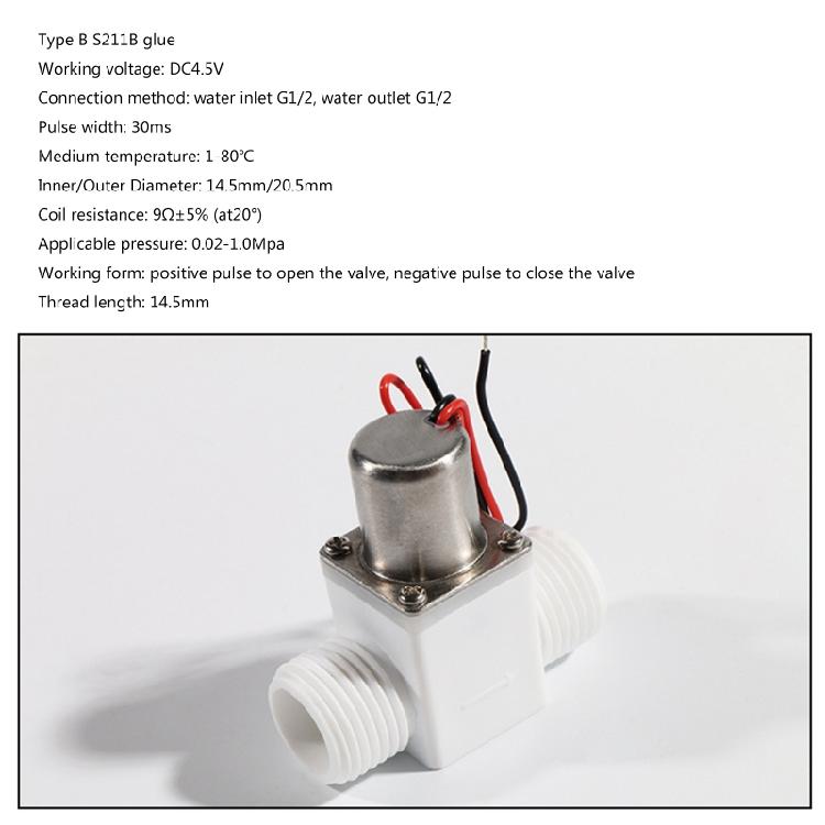 DC 4.5V 1/2" Electric Solenoid for Valve Brass Solenoid for Valve Water Flow