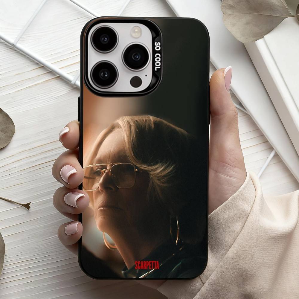 TV Series Scarpetta Phone Case For iPhone17,16,15,14,13,12,11 Plus,Pro Max Black Candy Silver Phone Case