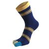 Men's Colorful Cotton Mid-Calf Five-Finger Toe Socks for All Seasons