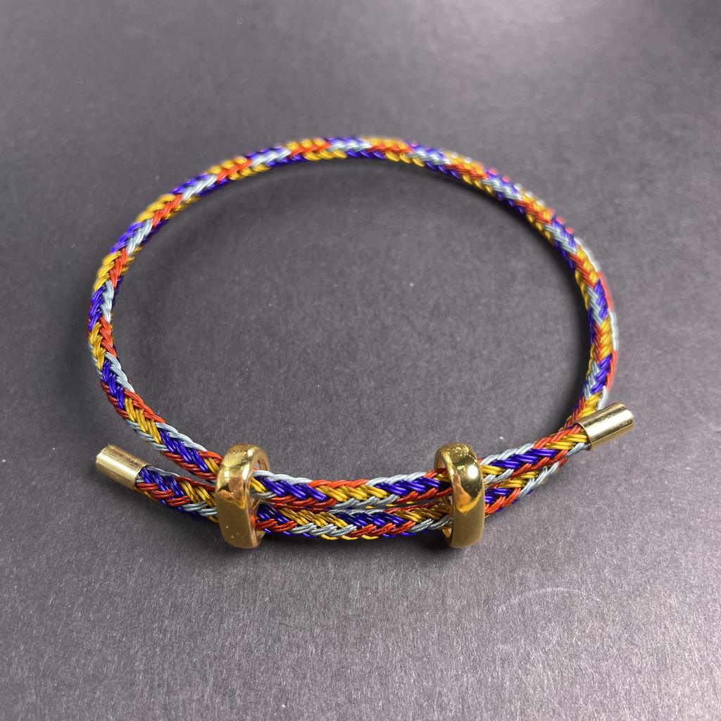 10Pc Luxury Multicolor Fashion Adjustable Bracelet Stainless Steel Wire Waterproof Rope Bracelet Men Women Jewelry Accessories