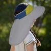 Kids' Summer Sun Hat with Neck Protection, Versatile Large Brim, Cute Half-Open Top for Girls