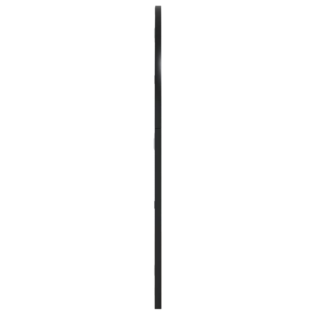 Vidaxl Lustro Ścienne, Czarne, 60X70 Cm, Zakończone Łukiem, Żelazo