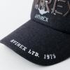 AVIREX Standard Military Mesh Cap Black XL Denim Jute Big Size Baseball Hat for Men