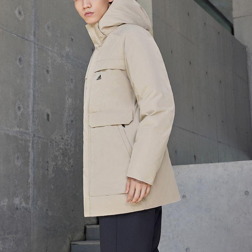 New Adidas Down Jackets Men's Beige IV7554