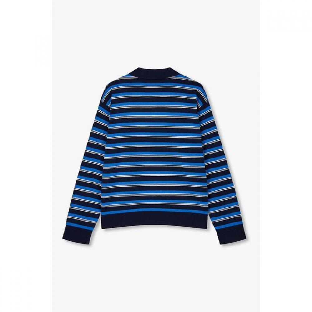 STUDIO TOMBOY Stripe Long Sleeve Collar Knit 9176452981