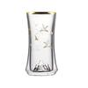 Ge Bei Tang Crane Gold & Silver Double-Layer Glass Tea Cup