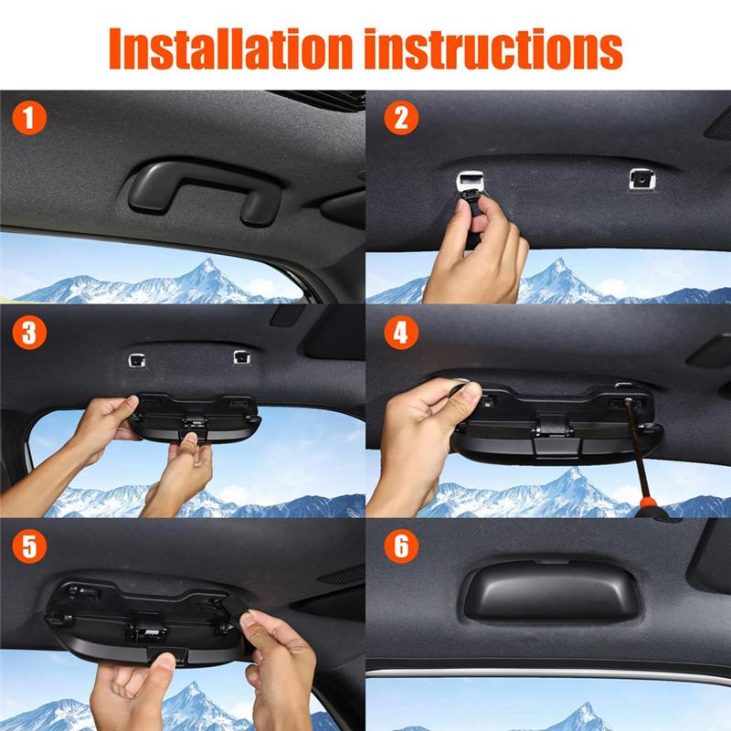 A03Z-Sunglasses Holder Case Storage Box For Toyota Land Cruiser Prado 250 LC250 2024 Interior Accessories