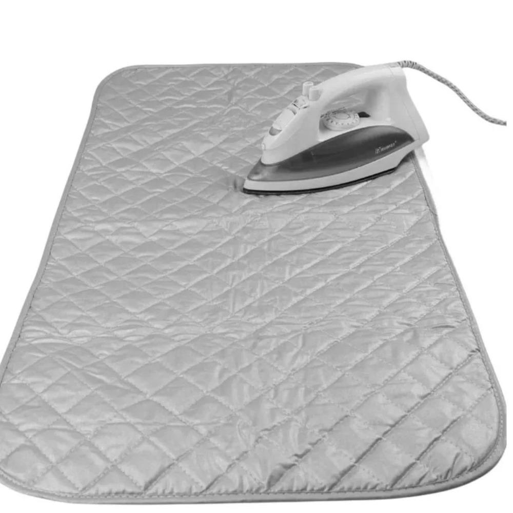 Portable Iron Board Replacement Ironing Mat Clothes Protector Heat Resistant Iron Board Dryer Mat Tabletop