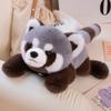 Cute Gray Sitting Position Raccoon Doll Plush Toys Children Sleeping Pillow Rag Doll Girl Gift