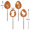 2024 Rusted Animal Silhouette Garden Flower Pot Decoration for Outdoor Courtyards and Grasslands