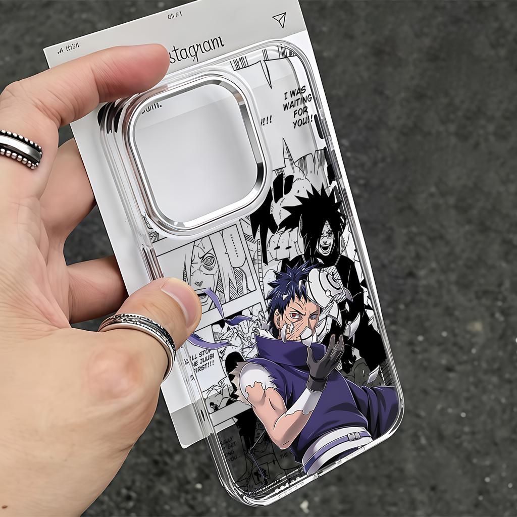 Anime Uchihas Obitos Phone Case For iPhone 17e 17 16e 16 15 14 13 12 11 mini Pro Max X XR XSMAX 8 7 Air Plus Clear