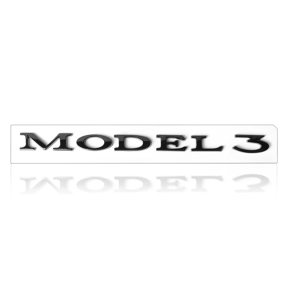 Autoaufkleber 2025 Neues Tesla Auto Umbau Zubehör ABS Auto Kofferraum Karosserie Motorhaube Emblem Logo Hinterer Aufkleber Für Tesla Model 3 Schlecht