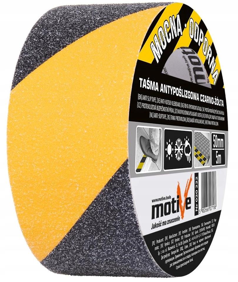 Motive Anti-Slip Tape Yellow-Black 50Mm/5M 020 222