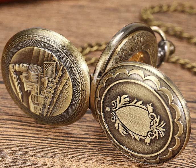 Roman Classic Fully Automatic Mechanical Pocket Watch Retro Uncovered Men'S And Women'S Mechanical Pocket Watch