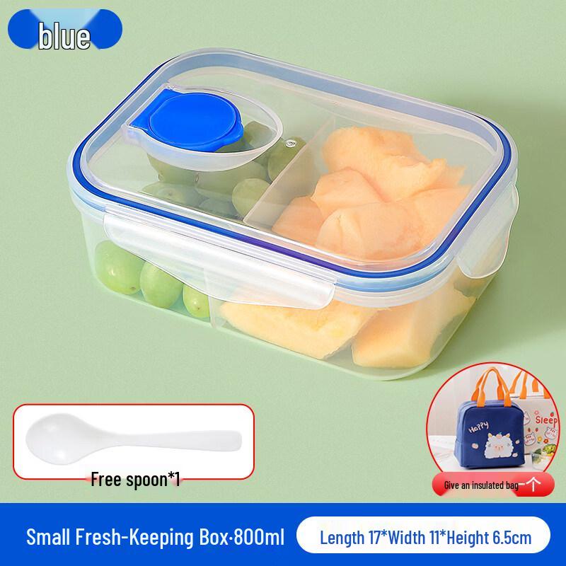 ZISIZ Student Transparent Plastic Lunch Box