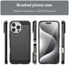 For iPhone 16 Pro Max Case For iPhone 16 Pro Cover Carbon Fiber Shockproof Silicone Bumper For Apple iPhone 16 Plus Fundas