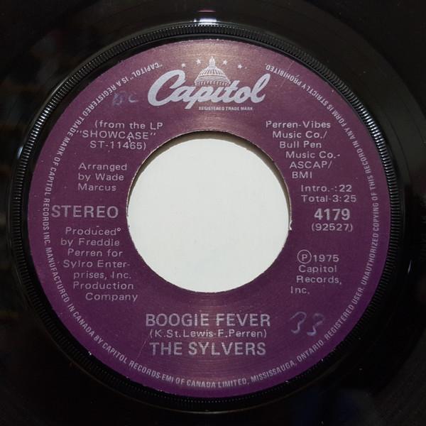 

7inch Record SYLVERS - Boogie Fever / Free Style 4179 Capitol Records 1975 Canada Soul/Funk Used
