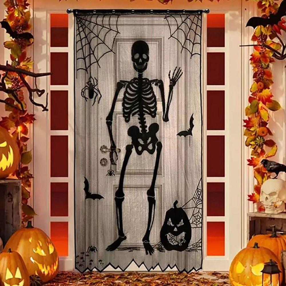 

Кружева Хэллоуин Дверь Шторы Ткань Паутина Скатерть Абажур Камин Шарф Вечеринка