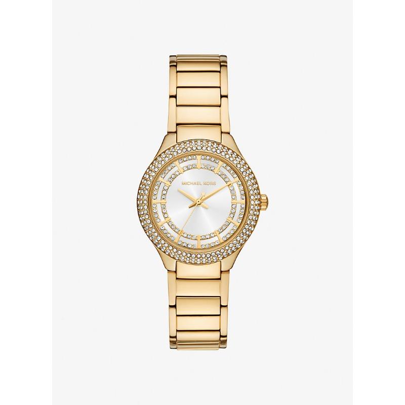 

Мини-часы Michael Kors Sylvia с паве, золотистый тон, MK4941 золотой