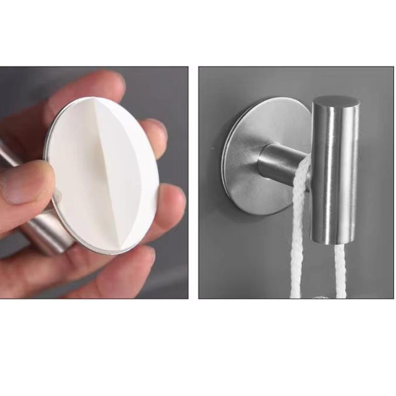Silver Towel Bar for Bathroom No Drill Punch free Stainless Steel without drill Toilet Tissue Roll Paper Holder Rack Accessories