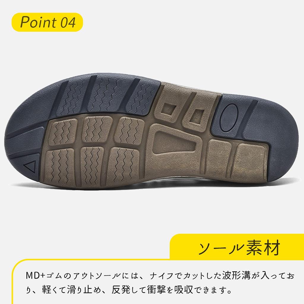 TIDELION Sports Size for Outdoor and Climbing Women's Sandals, Stylish, Lightweight, Quick-Drying, Non-Slip, Khaki, 27.0cm, Activities.