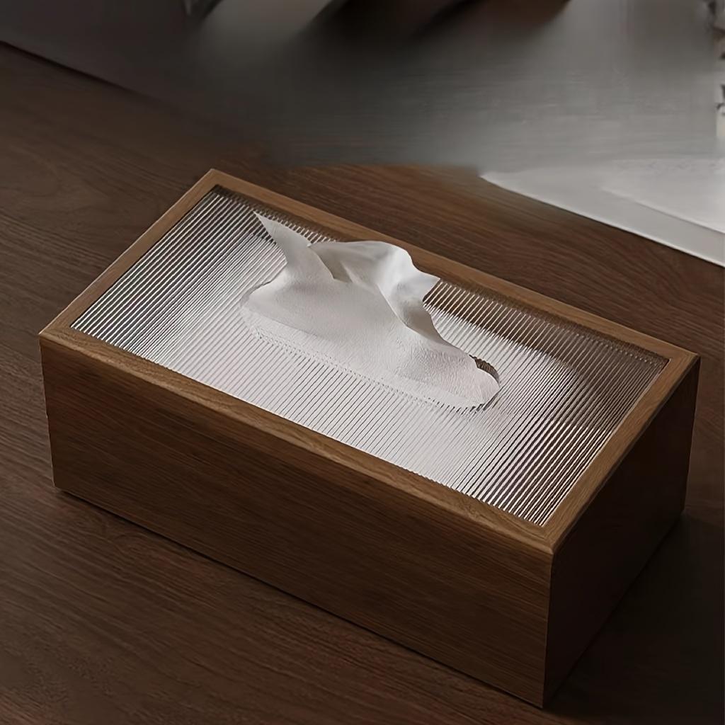 Chinese Walnut Wood Tissue Box Luxury Living Room Coffee Table Office Hotel Napkin Holder