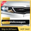 New 1pcs Car Decorative Light LED Front Hood Grille Emblem Badge Decor For Volkswagen Polo Golf-4 5 6 7 MK5 MK6 MK7 Tiguan