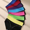 Milk Silk Fashion Contrasting Color Women'S Underwear Briefs High Waist Large Size Loose Underwear Briefs Women