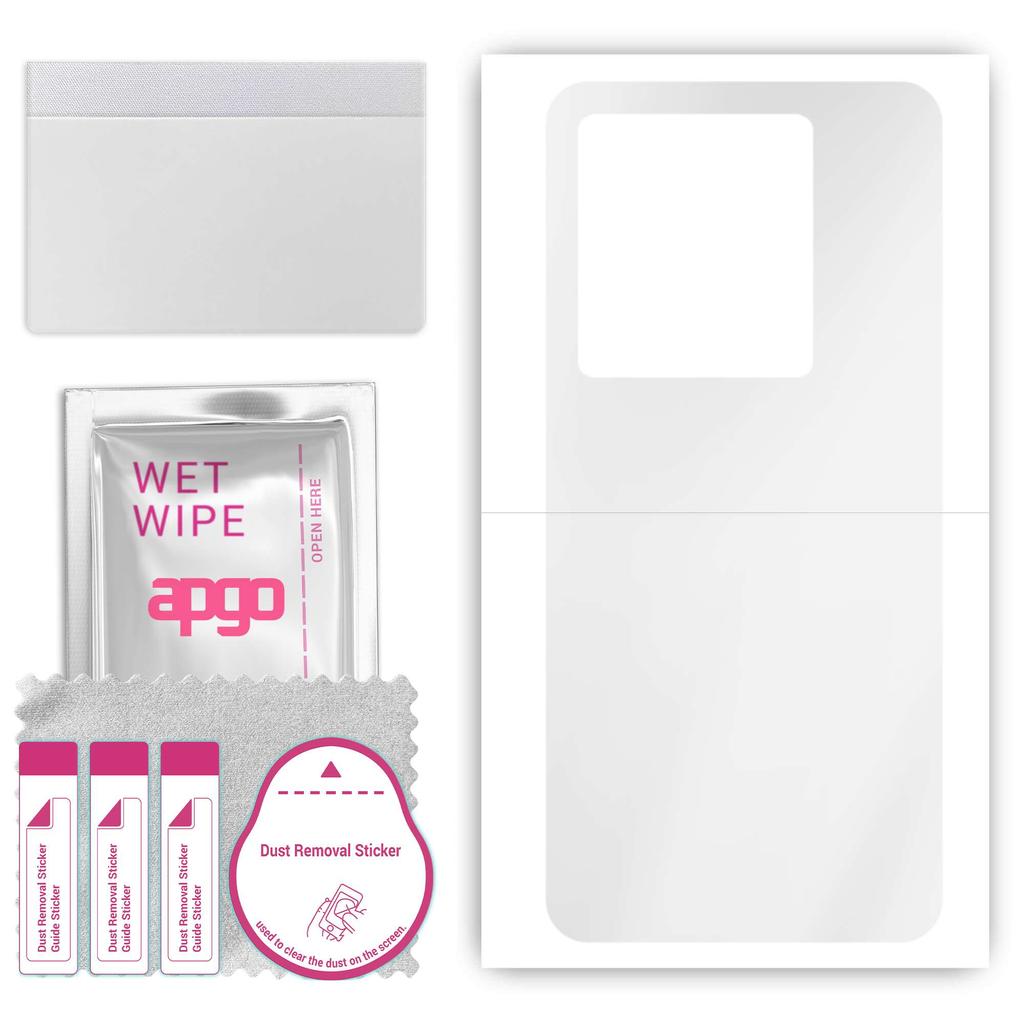 apgo Ultra Clear Protective Skin Sticker for the back compatible with Vivo IQOO Neo7 Racing Edition, Wrap Film, Hydrogel Film, Flexible, Soft TPU with