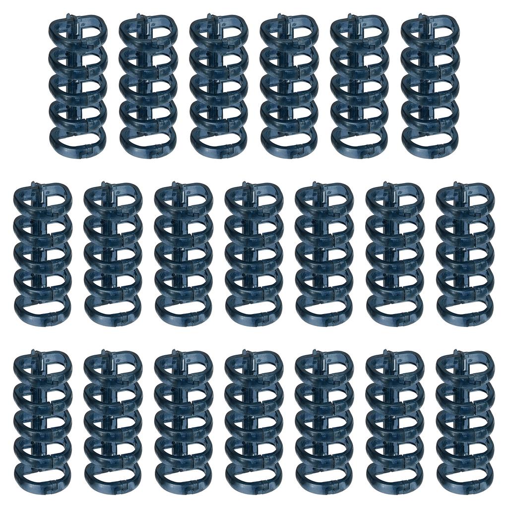 10/20Pcs 5-Ring Binding Spines Snap Split Binder Rings Plastic Round Loose-Leaf Rings Comb Folio Binder Stationery Office Supply