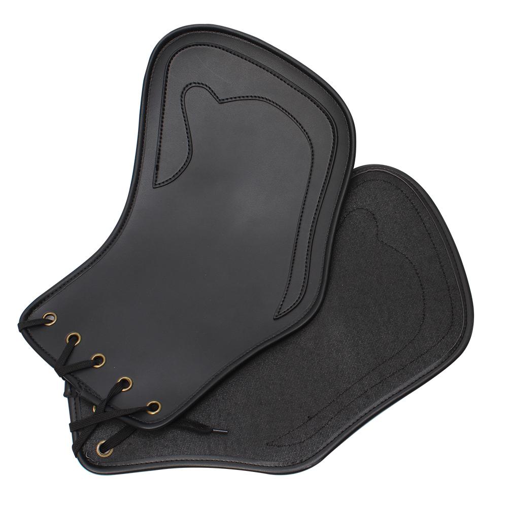 Motorcycle Universal PU Leather Heat Saddle Shield Deflectors For Harley Touring Street Road Glide Dyna Fatboy Softail Sportster