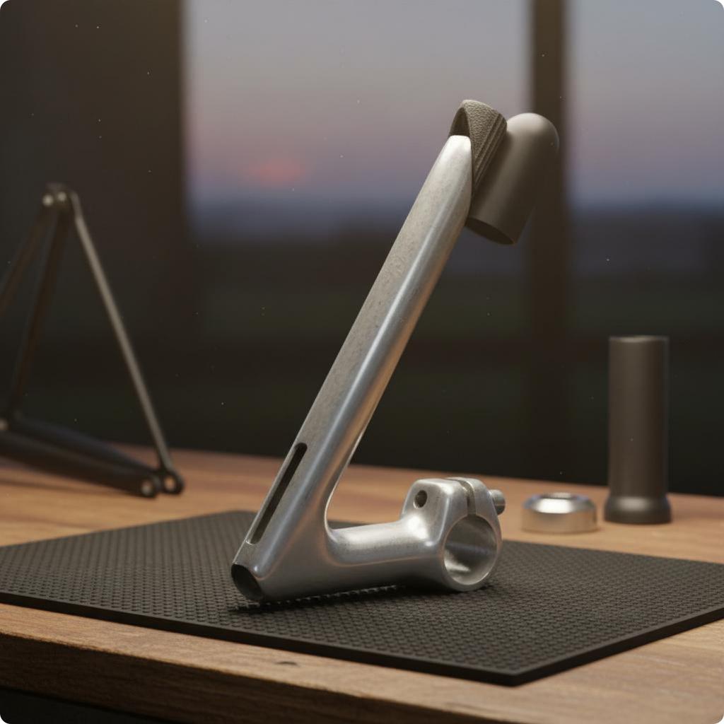 Gooseneck Stem Polished Clamp Cycle Accessory