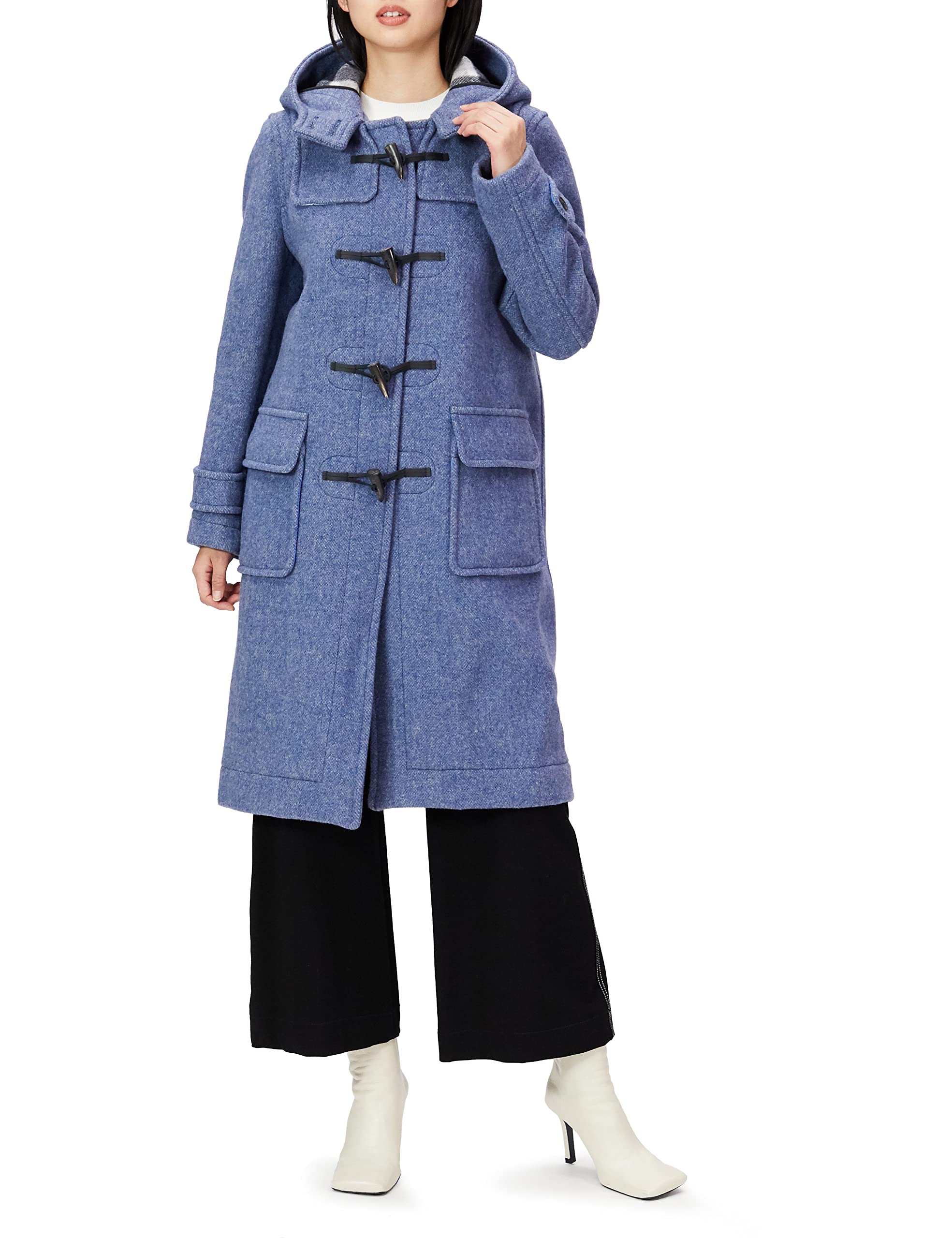 

London Tradition Official Long Duffle Coat M11 Blue Lovat M British-Made Women s