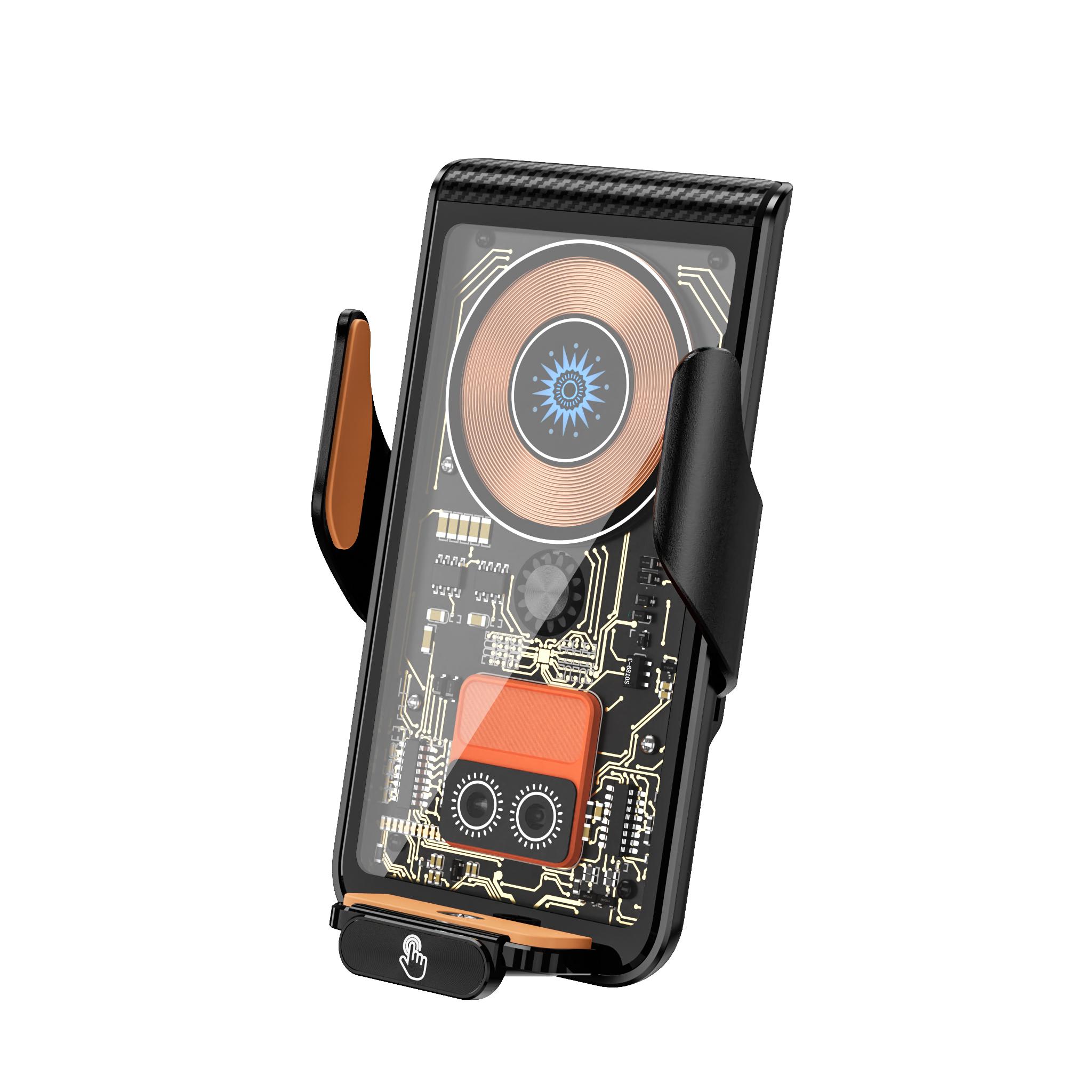 

Магнитное беспроводное автомобильное зарядное устройство 15 Вт, держатель для быстрой зарядки для Iphone14pro 14 13 12, автоматический зажим, вентиляционное крепление для Huawei Mate50pro as picture чёрный