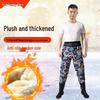 Fleece-Lined Waterproof Fishing Waders - Thickened One-Piece Design