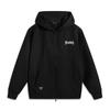 Li Ning Série Lifestyle Sportif Décontracté Américain Vintage Minimaliste Couleur Unie Sweat-shirt à Capuche Zippé à Lettres Sweat-shirt Unisexe Noir AWDV391-7