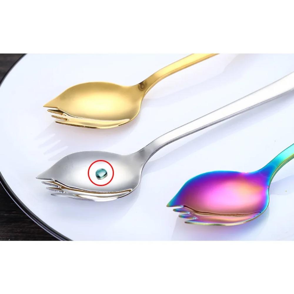 304 Stainless Steel Salad Spoon Fork Spoon Set Spoon Gift Fork Fruit Fork Soup Spoon Western Food Fork Spoon Children's Spoon