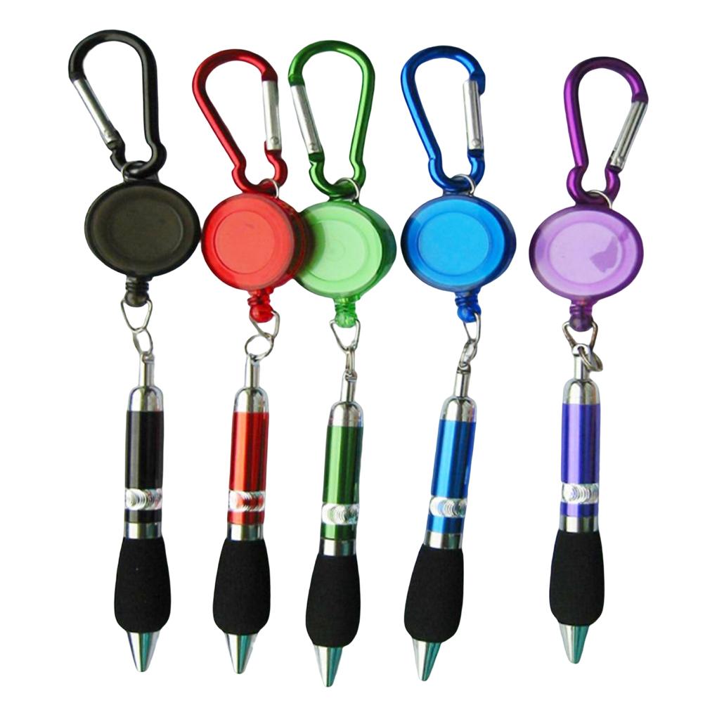 

5 Pieces Color Random Carabiner Buckle Pen Professional Climbing Tool
