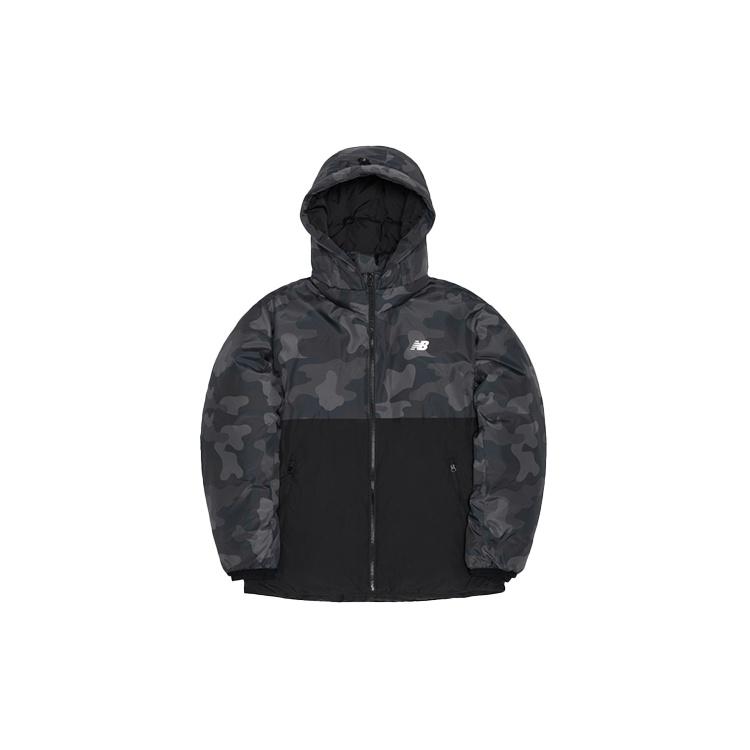 New Balance Camouflage Jacket Asia Sizing Black Grey Men s NPA4S013MIX S