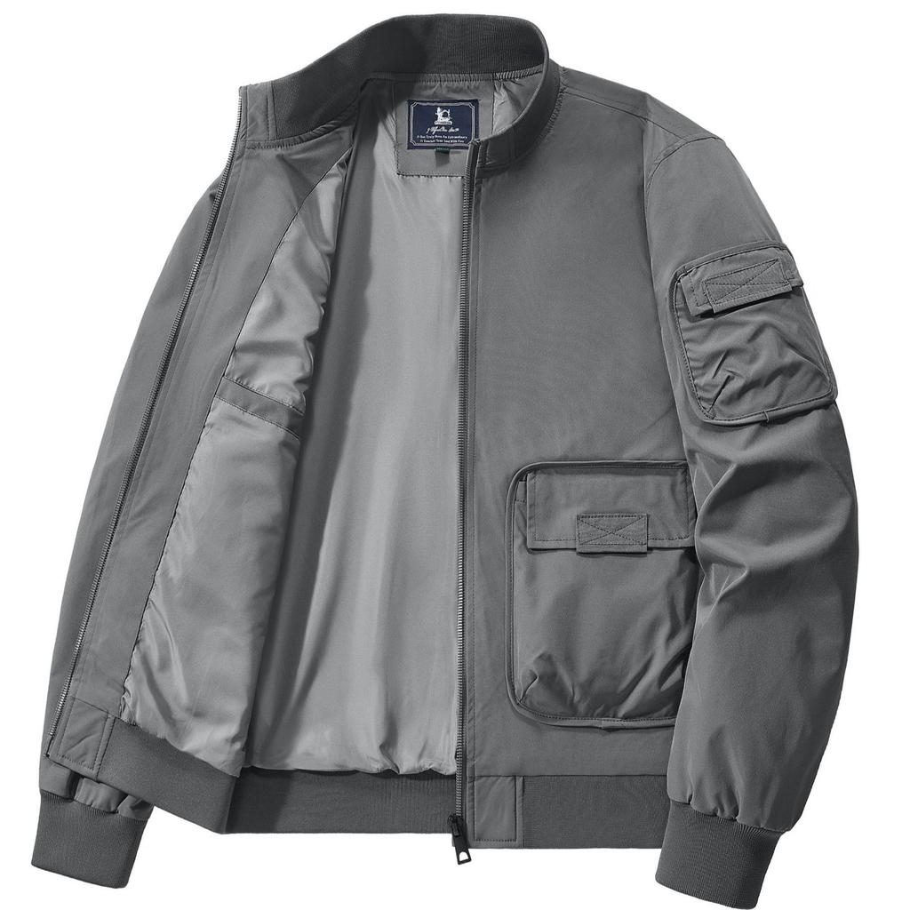 Jacket Men's Spring and Autumn Loose Trend Casual High Street Tooling Flying Suit Jacket Men's