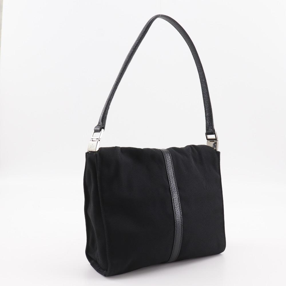 GUCCI Jackie Shoulder Bag 001.3734.200047 black Nylon canvas Women Used