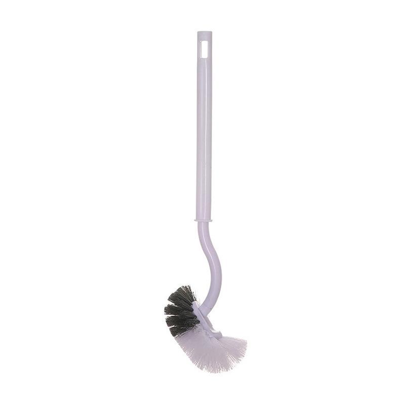 Long-handled Soft-bristled Plastic Toilet Cleaning Brush with No Dead Corners Wall-mounted Household Toilet Brush