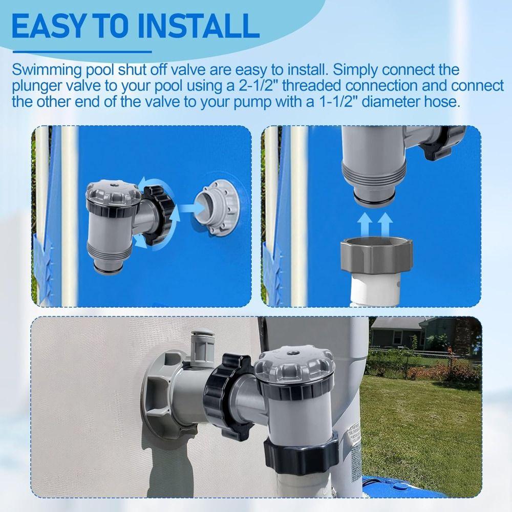 Plastic Pool Pump Plunger 38mm Pool Filter Valve New Plunger Valve