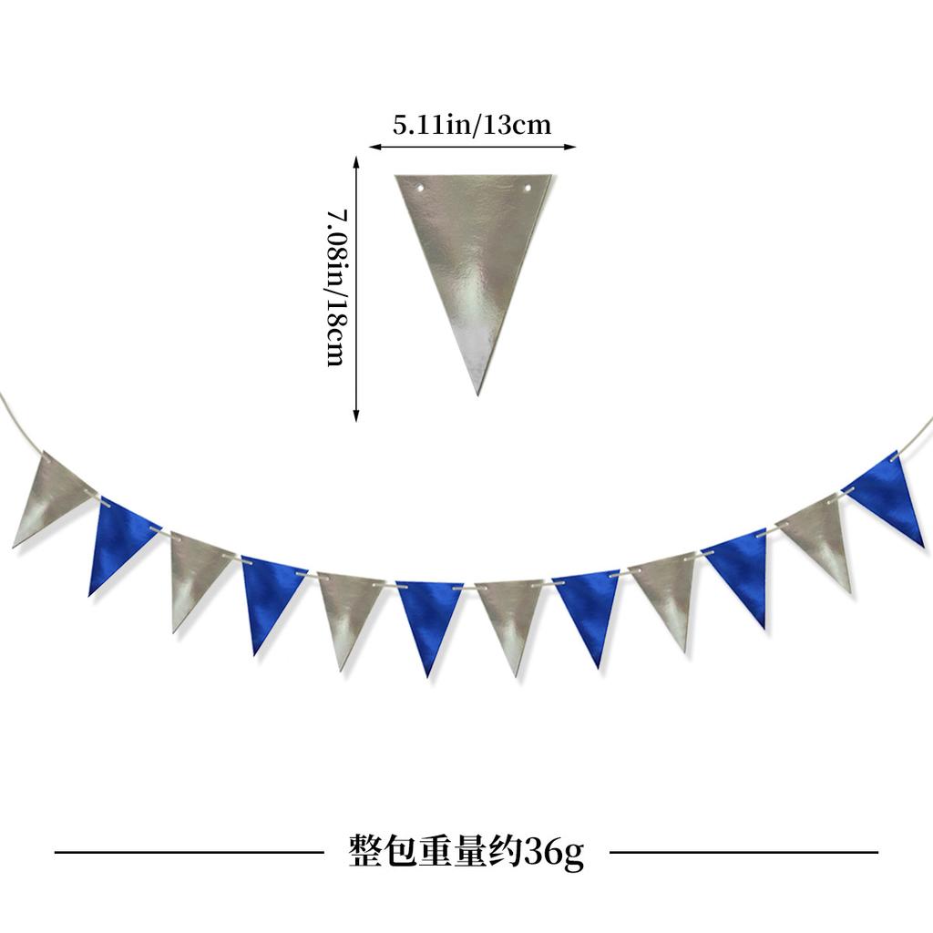 Happy Birthday Hat One-Piece Bronzing Flag Baby'S First Birthday Arrangement Banner Customization